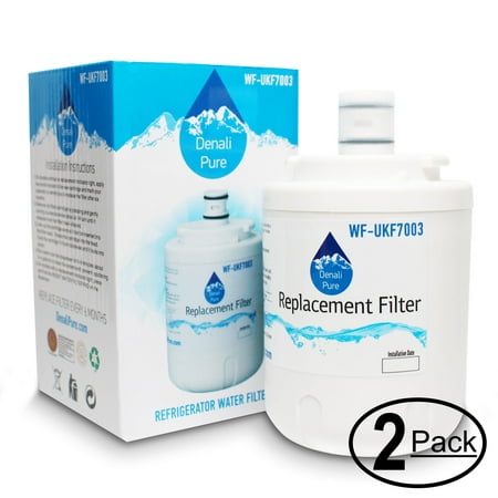 

2-Pack Replacement for Whirlpool MSD2757AEQ Refrigerator Water Filter - Compatible with Whirlpool UKF7003 Fridge Water Filter Cartridge - Denali Pure Brand
