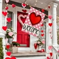 thumbnail image 4 of Valentines Day House Flag 28×40 Inch Double Sided Valentine Love Heart Welcome Flag for Outside Yard Anniversary Wedding Farmhouse Decoration DF172-28, 4 of 6