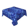 thumbnail image 2 of Wukai Blurred Star Snow Christmas Waterproof Tablecloth for Kitchen Dining, Fits Square Tables for 2-4 Seats -60"x60", 2 of 7