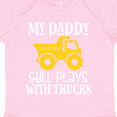 thumbnail image 4 of Inktastic Construction My Daddy Still Plays with Trucks Boys or Girls Baby Bodysuit, 4 of 5
