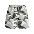 thumbnail image 4 of ZRGHAOYLQ Camo Beach Shorts for Men Mens Quick Dry Swim Trunks 5 Inch Elastic Waistband Shorts with Pockets Summer Hawaiian Outdoor Sports Short Pants, 4 of 5