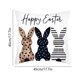 thumbnail image 3 of Uuiauoio Easter Pillow Covers 18x18 Easter Throw Pillow Covers with Bunny and Eggs Spring Home Decor Pillowcase Square Cushion Covers for Sofa Bed Couch, 3 of 6
