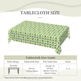 thumbnail image 2 of DouZhe Nappe Rectangulaire, Texture de Feuille Florale pour Cuisine Salle à Manger, 72"x54 Pouces Nappe Imperméable en Polyester, 2 of 6