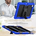 thumbnail image 2 of FJLBDE Case for iPad Pro 13 Inch (M4 2024/M5 2025), Rugged Shockproof Tablet Cases Cover with Kickstand Shoulder Strap, Blue, 2 of 7
