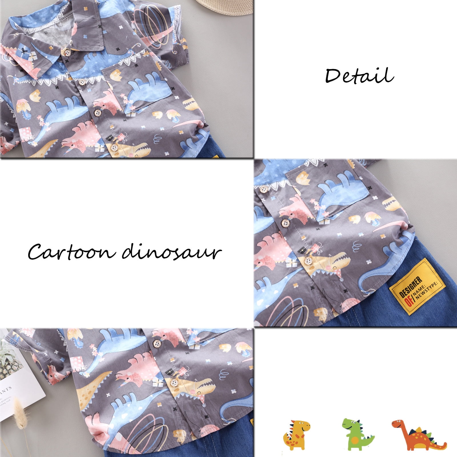 Sleeve Dress 1-4 Years Baby Boys Clothes Set Cartoon T-shirt Tops+Shorts Summer Outfits Children Boy Fashion Summer Clothing Sets 2-3 Years