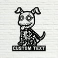 thumbnail image 4 of Craftnamesign Custom Funny Skeleton Dog Metal Wall Art with LED Light, Skull Dog Lover Decoration, 4 of 5
