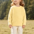 thumbnail image 2 of Annhoo Kids Knit Sweaters for Girl Crew Neck Oversized Soft Warm Trendy Pullover Kids Fall School Outfit Shirts, 2 of 8