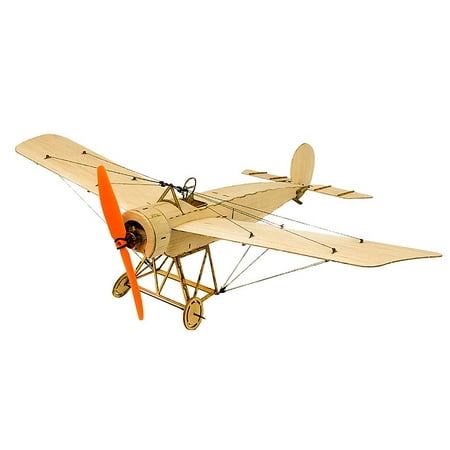 DW Hobby K0801 Mini Fokker-E Balsa Wood 420mm Wingspan Biplane RC Aircraft Toy KIT Airplane for