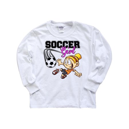 Soccer Girl Youth Long Sleeve T-Shirt