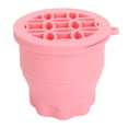 thumbnail image 1 of Makeup Brush Cleaning Bowl, Compact Size Multifunction Cosmetic Brush Cleaner Cup Folding Storage With Lid For Outing, 1 of 8
