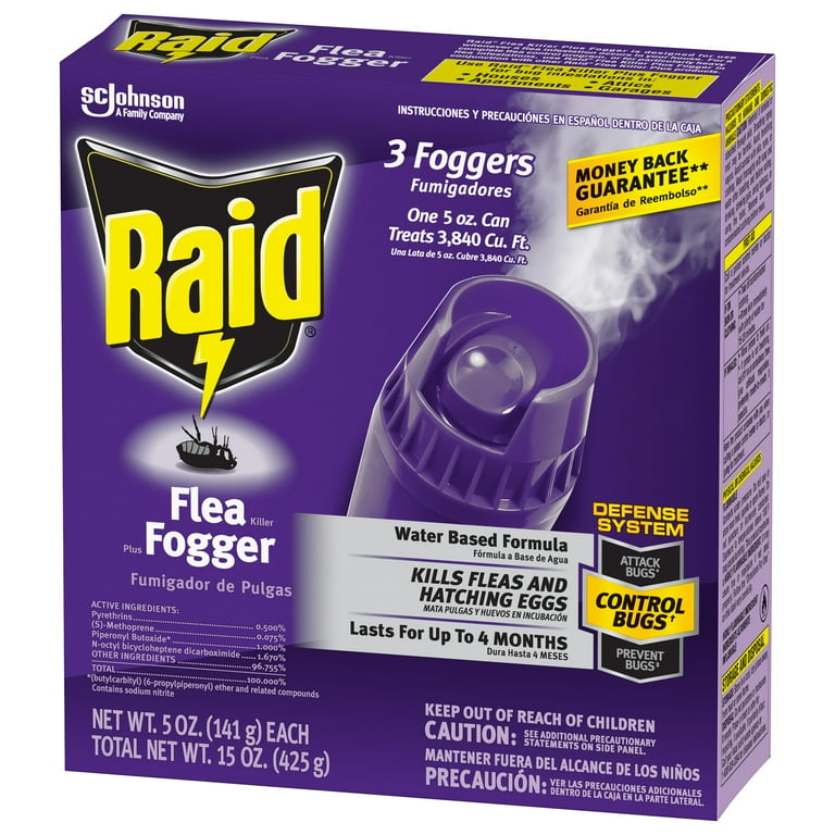 Raid Flea Killer Plus Fogger, Room Treatment Flea Bomb, 47 OFF