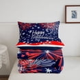 thumbnail image 5 of Erosebridal Happy Independence Day Bedding King Comforter Set,American Flag Comforter Sets King Size,Firework Room Decorative,Reversible,Microfiber,3 Pieces, 5 of 8