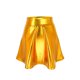 thumbnail image 3 of Mujeres Alta Cintura Elástica Falda de Color Sólido Verano Casual para la Fiesta de Playa Diaria, Cómoda Tela de Poliéster, Ajuste Estándar, 3 of 5