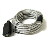 Cablevantage 25' USB A Male to USB A Female Cable, Silver