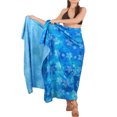 thumbnail image 2 of LA LEELA Women's Summer Cover ups Skirt Beach Bikinis Wraps Pareos Sarongs Coverups Beachwear Vacation Women Sarong for Swimwear One Size Admiral, Allover Turtle, 2 of 5