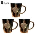 thumbnail image 5 of 3pcs Creative Ins Diamond Heart Water Cup High Value 304 Stainless Steel Coffee Cup Portable Office Home Mug, 5 of 8