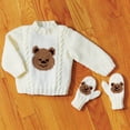 thumbnail image 4 of Mary Maxim Teddy Bear Pullover & Mitts - Sizes 6/12 months, 1/2 years and 3/4 years (22, 24, 26"), 4 of 4