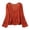 Orange, variant on Women's Crochet Sweaters Hollow Out V-Neck Long Sleeve Knitted Pullover Tops Fall Outfits