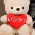 thumbnail image 3 of HugLove Bear Toy 11 Inch Soft Stuffed Animal Pillow Doll Adorable Cuddly Companion For Valentine And Home, 3 of 4