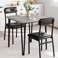thumbnail image 1 of Eastvita Small Table/Chairs Set for 2 Square Dining Table Set for Small Spaces/Apartment/Home Office/Black, 1 of 4