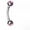 Pink, variant on Curved Barbell Eyebrow Piercing Nails Body Jewelry Stainless Steel Eyebrow Ring-Black