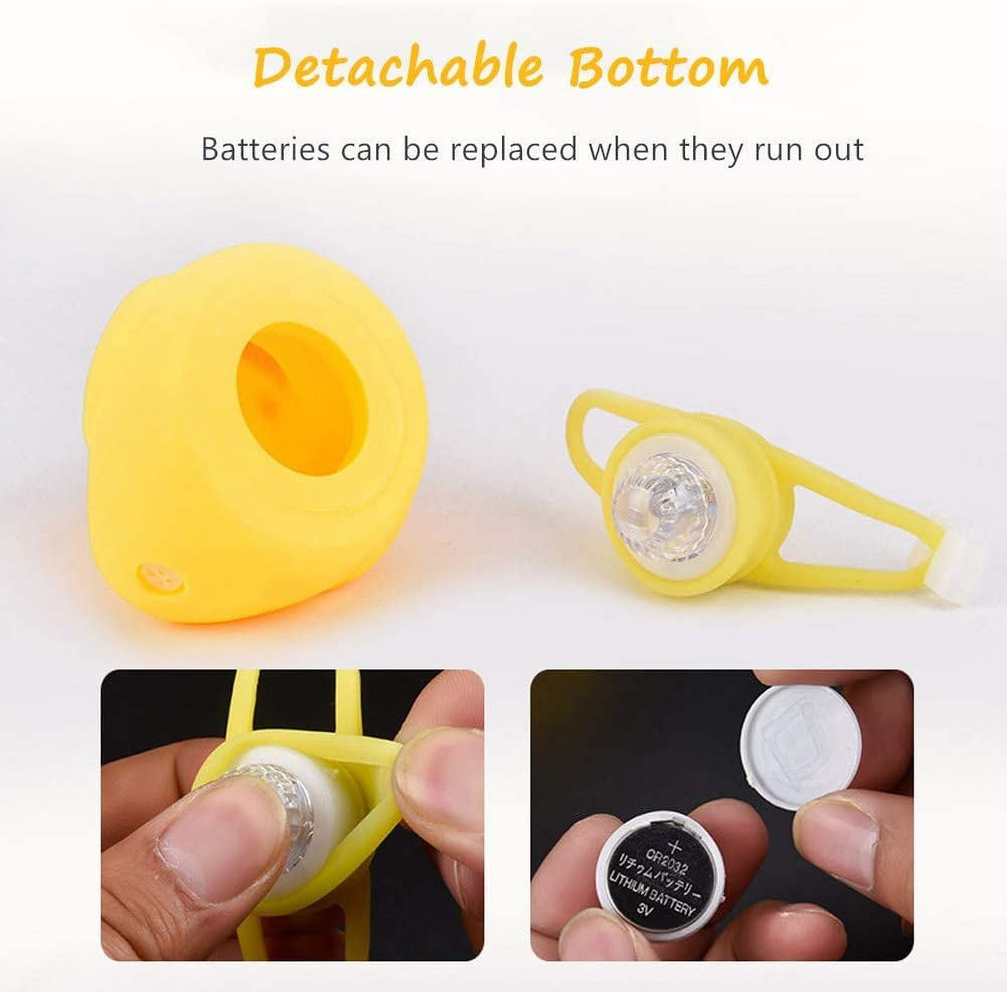 Sonnette Vélo Canard Avec LED Et Hélices Tournantes - Accessoire Rigolo Pour Vélo, Scooter, Casque