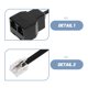thumbnail image 3 of unbranded 5Ud Adaptador Negro Para Teléfono Fijo Con Conector 2 Vías Compatible Con Sistemas Domésticos, 3 of 8