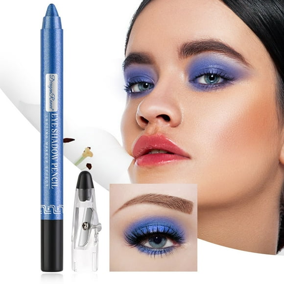 UHGEAX Eyeshadow Eye Shadow Sticks Eye Shadow Brush Eye Shadow Pen Eyeliner Eye Shadow Stick Eye Shadow Lying Silkworm Pen Pearl Eye Shadow Pen with Sharpener Foam Pen Makeup Eyeliner Pencil Deals
