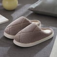thumbnail image 2 of CHUMUD Women's Slip on Slippers Plush Warm Indoor Bedroom House Slippers Cozy Flat Winter Shoes, 2 of 6