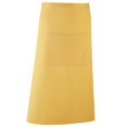 thumbnail image 1 of Delantal modelo Colours largo estilo continental unisex (Paquete de 2) (Amarillo oscuro), 1 of 1