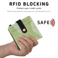 thumbnail image 4 of Small Wallet For Women Bifold Leather Pocket Coin Credit Card Holder With RFID Blocking Peony Flower Line Art Pattern, 4 of 6