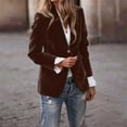 thumbnail image 6 of Blazers for Women Hemlock Velvet Suit Jackets Button Up Fall Winter Outerwear Work Coats Womens Blazer, 6 of 7