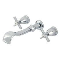 Kingston Brass KS5021ZX Millennium Two-Handle Wall Mount Roman Tub Faucet, Polished Chrome