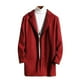 thumbnail image 1 of Abrigo clásico de lana para hombre, talla grande, cálido, de invierno, con una sola botonadura, largo, informal, ajustado, s202412241053, 1 of 3