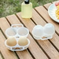 thumbnail image 4 of CIYISON Mini Eggs Holder 2Grids Eggs Storage Container with Fixed Handle Plastic Storage, 4 of 19