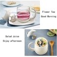 thumbnail image 4 of Wabjtam Cute Cat Glass Cup Tea Mug With Fish Tea Infuser Strainer Filterthe Lid Can Not Be Screwed, 4 of 5