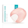 thumbnail image 1 of Press-to-Open Retainer Case Retainer Container Partial Denture Box (Green) - Pink, 1 of 2