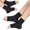 2 Pairs Black, variant on 3 Pairs Ankle Brace Compression Sleeves - 8-15 mmhg Open Toe Compression Socks with Arch Support for Women & Men , Relief for Swelling, Plantar Fasciitis, and Sprains – Step into Comfort and Stability