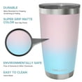 thumbnail image 3 of Stainless Steel Tumbler with Lid and Straw - Cotton Candy by Chillout Life for Unisex - 20 oz Tumbler, 3 of 7