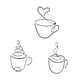 thumbnail image 3 of 3 piezas de de pared con taza de café, decoración artística creativa, artesanías elegantes, decoración de de pared, letrero de café para, 3 of 9
