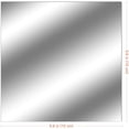 thumbnail image 3 of 18 Piezas Etiqueta De Espejo Adhesivo De Espejo Cuadrados De Espejo Decorativos Plata Mosaico Decorativo Extraíble Autoadhesivo Baño Sala De Estar Dormitorio 15 × 15 Cm, 3 of 5