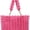Rose Red, variant on Women Fluffy Plush Tote Handbag, Soft Fuzzy Striped Furry Shoulder Bag with Pom Pom Handle, Large Capacity Casual Fashion Faux Fur Shopper Bag for Daily Travel