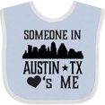 thumbnail image 3 of Inktastic Austin Texas Someone Loves Me Skyline Boys or Girls Baby Bib, 3 of 4