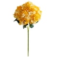 thumbnail image 2 of 1Pcs yellow Hydrangea Artificial Flowers, 18.5In Latex Faux Real Touch Large Hydrangea Flowers with Long Stems & Leaves for Home Office Decor Wedding Party Arrangements(yellow), 2 of 9