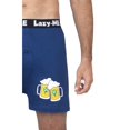 thumbnail image 3 of Lazy-Me Mens Funny Novelty Boxer Shorts, Navy, Beer Mugs Irish Ass, Beer Mugs, Size: XL, Lazy Me, 3 of 4