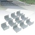 thumbnail image 3 of Capacidades De Panel De Cerca De 10 Piezas, Sujetadores De Maderas De Acero Galvanizado De Forma U Para Postes De Maderas De Concreto, Anti Vibraciones Anti Vibraciones Que, 3 of 7