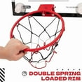 thumbnail image 6 of MMTX Indoor Mini Basketball Hoop Backboard with Strong Suction Cup for Kids and Adults Over The Door Wall Mounted Basketball Goal with Ball & Complete Basketball Accessories,43 x 30CM, 6 of 9
