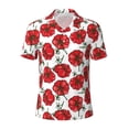 thumbnail image 2 of Daiia Hand Drawn Tomatoes Pattern Men’s Polo Shirts,Solid Deck Shirt,Classic Fit, Breathable Cotton Polo for Casual and Sport Wear-Large, 2 of 7