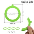 thumbnail image 2 of Uxcell 4 Pcs Rubber Seals for Glass Jars 3.6 inch OD Silicone Sealing Ring for Canning Storage Green, 2 of 6