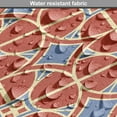 thumbnail image 5 of East Dog Crate Cover, Big Circles and Squares Curvy Lines Starry Tile Symmetrical Traditional Design, Easy to Use Pet Kennel Cover for Dogs, 35" x 23" x 27", Scarlet Lavender, by Ambesonne, 5 of 6